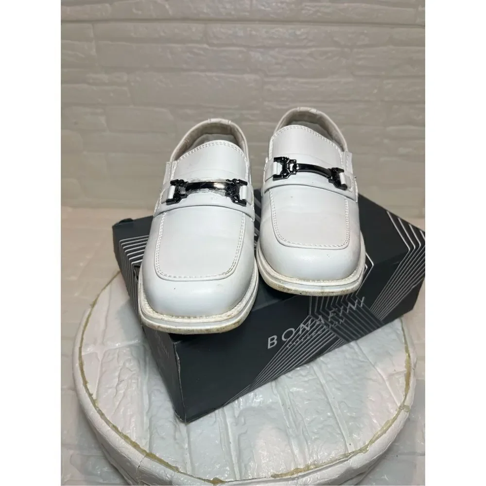 Toddler white dress shoes genuine leather